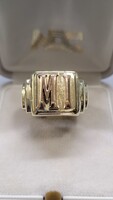 14 K arany pecsét gyűrű 15,45 g