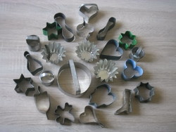 Régi sütő / sütemény formák II. 23 db