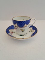GYŰJTŐI DARAB!!! Antik jelzett porcelán kávés/mokkás dísz csésze 1870-1880