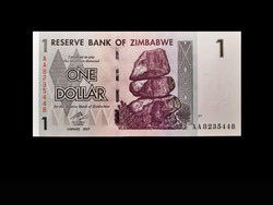 UNC - 1 DOLLÁR - ZIMBABWE - 2007