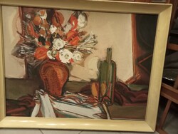 Képcsarnokos csendélet 1974-ből Dobrovits Ferenc