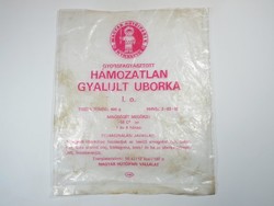 Retro Hámozatlan Gyalult Uborka nylon nejlon tasak zacskó - Magyar Hűtőipar Mirelite