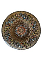 Mintás réz dísztányér, fali tányér, fali dísz