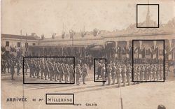 001F KATONÁK HADMINISZTER MILLERAND KARABELY BAJONETT MAROKKÓ FRANCIAORSZÁG