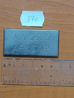 MN 2520 ABASÁR HARCKOCSI EZRED FÉMLAP EMLÉKTÁRGYHOZ 570. #