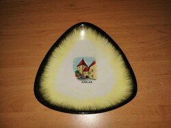 Bodrogkeresztúri kerámia SÁRVÁR emlék tálka (31/d)