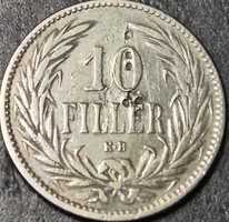 Magyarország 10 fillér, 1894.