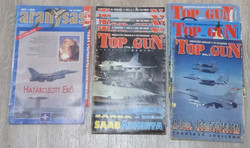 Top Gun és Aranysas katonai repülős újságok 10db egyben