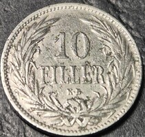 Magyarország 10 fillér, 1894.