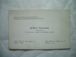 Bíró Tamás szakelőadó a Győr-Sopron megyei kirendeltség vezetője névjegykártya