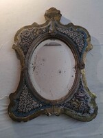 Antik millefiori Velencei tükör 19 század vége