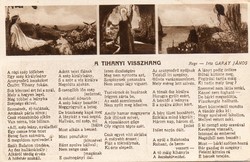 B - 283 Posta tiszta magyar városok,  települések: Tihanyi kikötő várójának freskói 1931