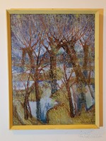 Sándor Fontos Tisza-background Original Painting