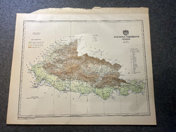 Pozsega vármegye térképe. Gönczy 1897. Magyarország kézi atlasza. Horvátország