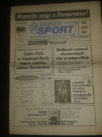 Nemzeti Sport 1992.június.20. III évf. 169 sz. Mennybe megy a Ferencváros ?