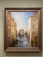 Katalin Csomor: Venice Oil Painting 60 x 50, Framed