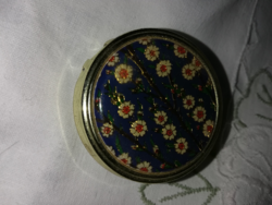Vintage zsebhamuzó virágmintás fedéllel  C