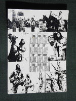 Kártyanaptár,céllövölde,Winnetou film,mozi ,1977 ,   (7)