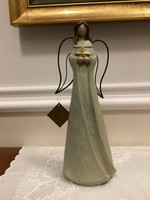 Csillag angyala festett fa figura