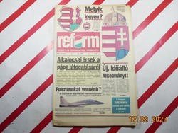Retro régi újság - Reform - Független Demokratikus Hírmagazin - 1989. március 3. - Születésnapra