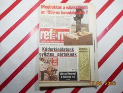Retro régi újság - Reform - Független Demokratikus Hírmagazin - 1990. április 6. - Születésnapra
