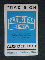Kártyanaptár,CARL ZEISS JENA,fotó,orvosi müszergyártó vállalat az NDK -ból 1968,   (7)