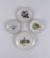 1T496 Régi Aquincum porcelán tálka 4 darab