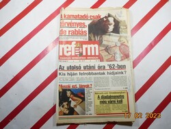 Retro régi újság - Reform - Független Demokratikus Hírmagazin - 1990. február 9. - Születésnapra