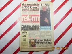 Retro régi újság - Reform - Független Demokratikus Hírmagazin - 1989. április 14. - Születésnapra
