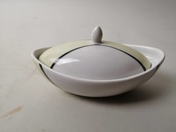 Art deco porcelain bonbonier - hand painting