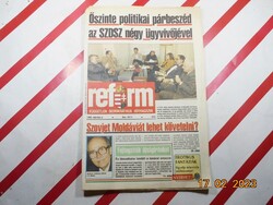 Retro régi újság - Reform - Független Demokratikus Hírmagazin - 1990. március 2. - Születésnapra
