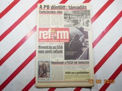 Retro régi újság - Reform - Független Demokratikus Hírmagazin - 1989. június 9. - Születésnapra