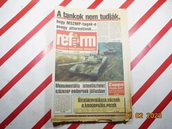 Retro régi újság - Reform - Független Demokratikus Hírmagazin - 1989. április 7. - Születésnapra
