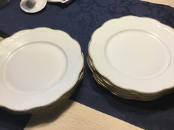 Hüttl Tivadar Műfestészete, nagy tányérok, 25,5 centisek, 9 db