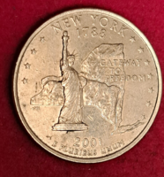 2001. New York emlék USA negyed dollár (1174)