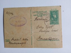 ZA590.2 Levelezőlap  Kemenesmagasi  1939 Szabó J. lelkész  -  Kemeneshőgyész  Zoltai Gyuláné