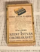Régi papir doboz Szent István cikória kávé