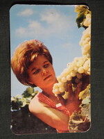 Kártyanaptár,Agrotröszt,Agroker mezőgazdasági üzletek,női modell,1972,   (7)