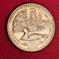 2018. Voyageurs emlék USA negyed dollár (1180)