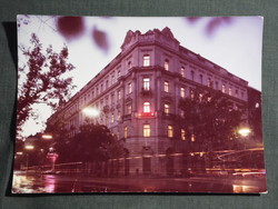 Képeslap,forte fotó,Budapest,MHSZ székház látkép,részlet, 1950-