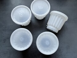 KIÁRUSÍTÁS! -50%— Tupperware műanyag pudingforma 5 db