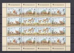 Túzokkakas / Otis tarda Veszélyeztetett állatok - teljes bélyeg ív 1994 WWF