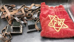 Antik tefillin, XIX. századi judeika. ritkaság, gyűjtőknek. 3020b