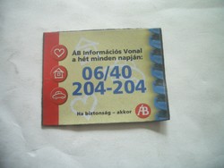 ÁB Állami Biztosító matrica