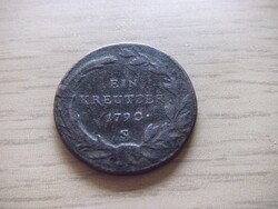 1   Krajcár   1790   ( S )    Auszria