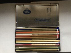 EXTRÉM RITKA !!! 12db NOS !!! 70-es Faber Castell GOLDFABER Színes Ceruza GYÁRI HIBÁS !!! ÚJ !!!