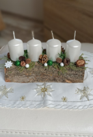 Karácsonyi adventi asztaldísz