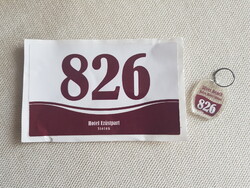 826-os kulcstartó +ajtó martica Relikvia Ezüstpart  Szallodai , Hotel szoba, ajtó matrica