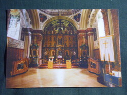 Képeslap,Grábóc,Szerb Ortodox templom belső,oltár látkép,részlet, 1990-
