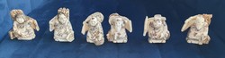 Netsuke Japán csontszobor 6 db-os szett 61.